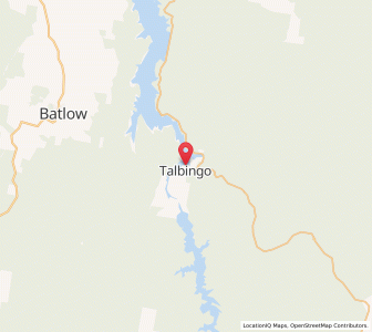 Map of Talbingo, New South Wales