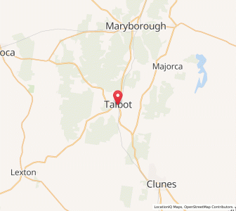 Map of Talbot, VictoriaVictoria