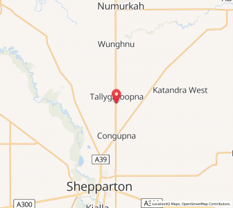 Map of Tallygaroopna, VictoriaVictoria