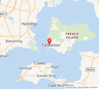Map of Tankerton, VictoriaVictoria