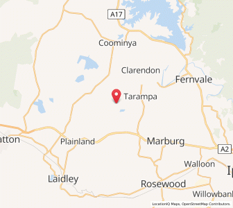 Map of Tarampa Flat, Queensland