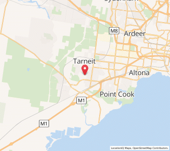 Map of Tarneit, VictoriaVictoria