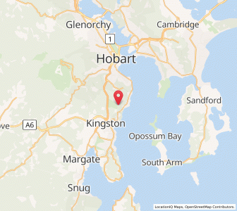 Map of Taroona, TasmaniaTasmania