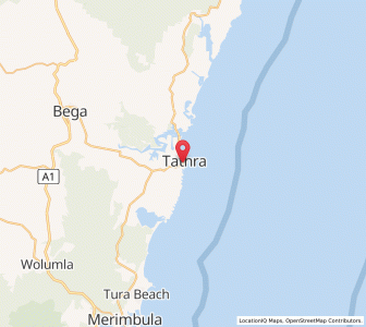Map of Tathra, New South Wales