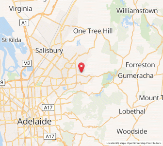 Map of Teatree Gully, South Australia