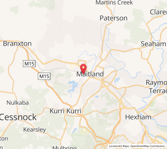 Map of Telarah, New South Wales