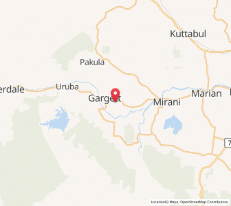 Map of The Gap, Queensland