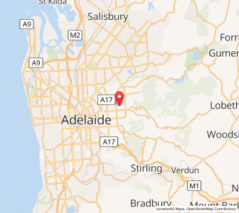 Map of The Gums, South Australia