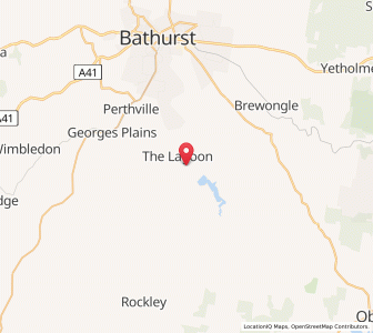 Map of The Lagoon, New South Wales