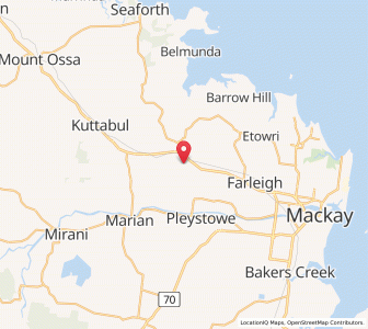 Map of The Leap, Queensland