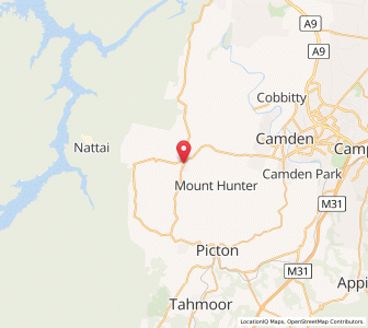 Map of The Oaks, New South Wales