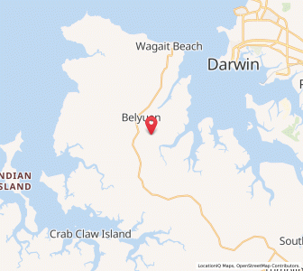 Map of The Palms, Northern Territory