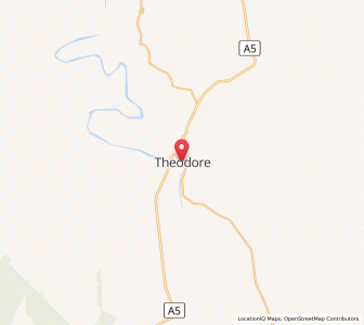 Map of Theodore, Queensland