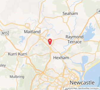 Map of Thornton, New South Wales