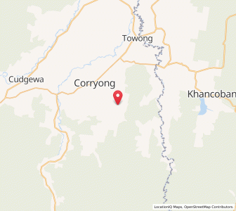 Map of Thougla, VictoriaVictoria