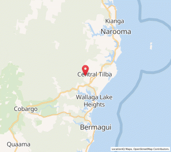 Map of Tilba Tilba, New South Wales