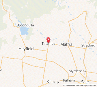 Map of Tinamba, VictoriaVictoria