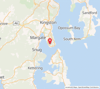 Map of Tinderbox, TasmaniaTasmania