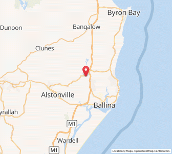 Map of Tintenbar, New South Wales