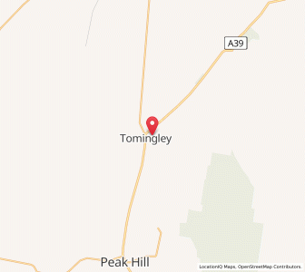 Map of Tomingley, New South Wales