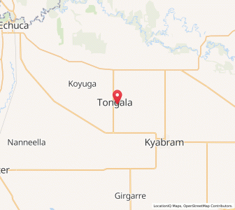 Map of Tongala, VictoriaVictoria