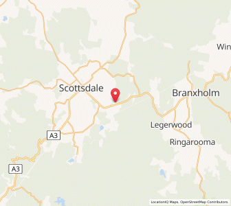 Map of Tonganah, TasmaniaTasmania