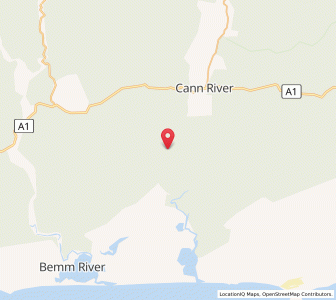 Map of Tonghi Creek, VictoriaVictoria