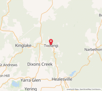 Map of Toolangi, VictoriaVictoria
