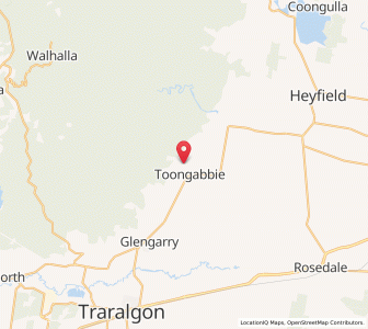Map of Toongabbie, VictoriaVictoria