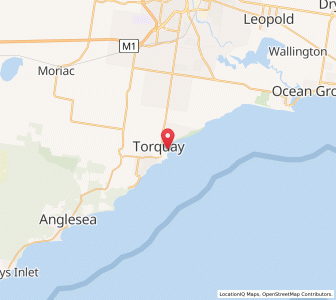 Map of Torquay, VictoriaVictoria