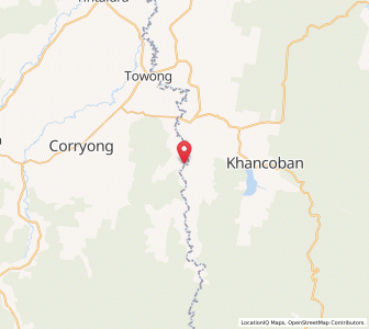 Map of Towong Upper, VictoriaVictoria