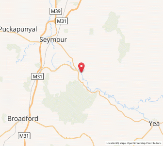 Map of Trawool, VictoriaVictoria