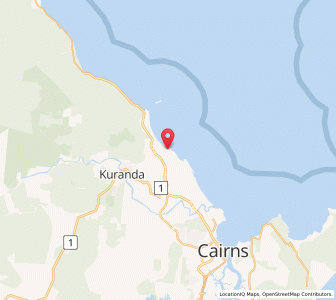 Map of Trinity Beach, Queensland