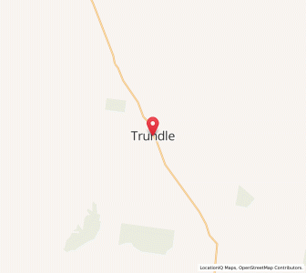 Map of Trundle, New South Wales