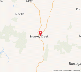Map of Trunkey, New South Wales