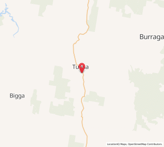 Map of Tuena, New South Wales