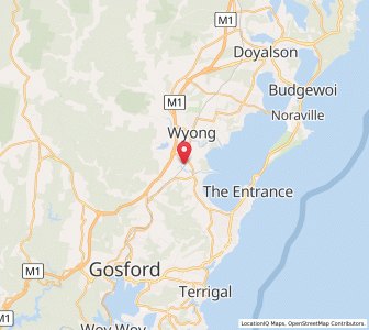 Map of Tuggerah, New South Wales