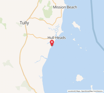 Map of Tully Heads, Queensland