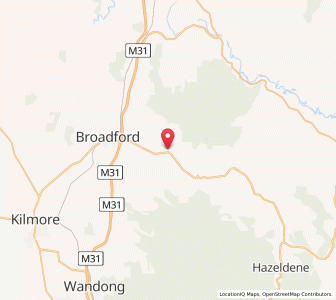 Map of Tyaak, VictoriaVictoria