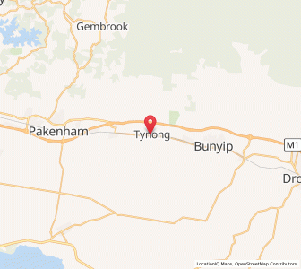 Map of Tynong, VictoriaVictoria