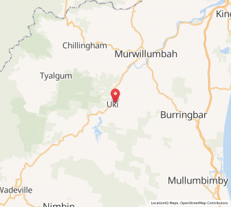 Map of Uki, New South Wales