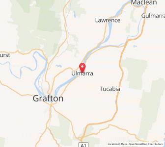 Map of Ulmarra, New South Wales