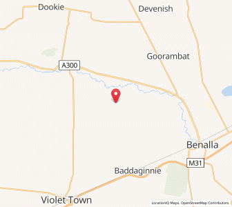 Map of Upotipotpon, VictoriaVictoria