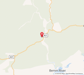 Map of Upper Bemm River, VictoriaVictoria