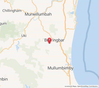 Map of Upper Burringbar, New South Wales