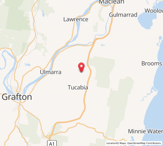 Map of Upper Coldstream, New South Wales