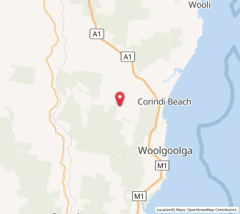 Map of Upper Corindi, New South Wales