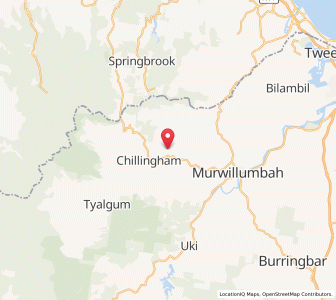 Map of Upper Crystal Creek, New South Wales