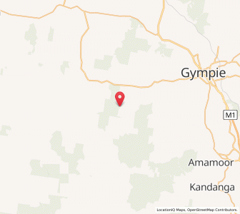 Map of Upper Glastonbury, Queensland