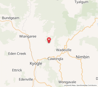 Map of Upper Horseshoe Creek, New South Wales